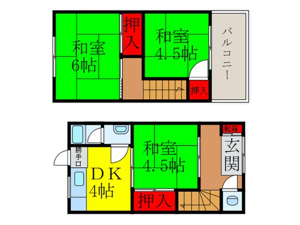 藤阪文化の物件間取画像